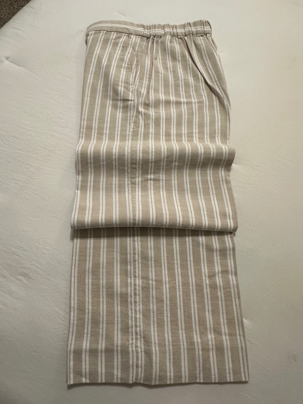 Banana Republic Rowan Wide-Leg Linen Striped Pants - Size 6 - NWOT